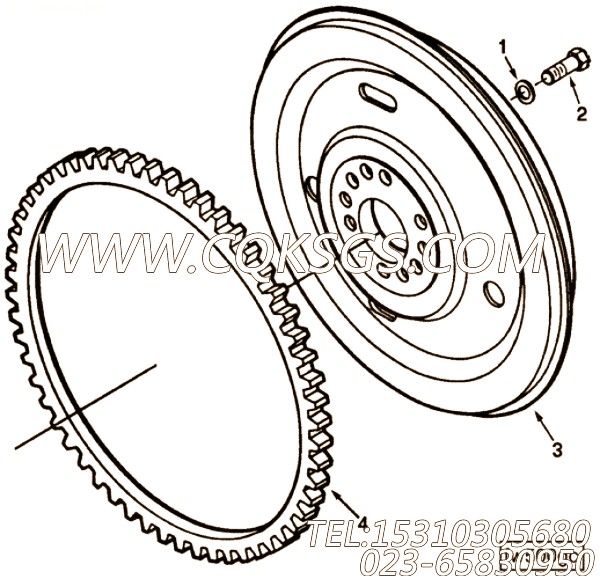 【头锁螺丝】康明斯CUMMINS柴油机的3004725 头锁螺丝