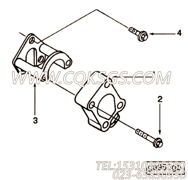 【六角法兰六角螺钉】康明斯CUMMINS柴油机的3925379 六角法兰六角螺钉