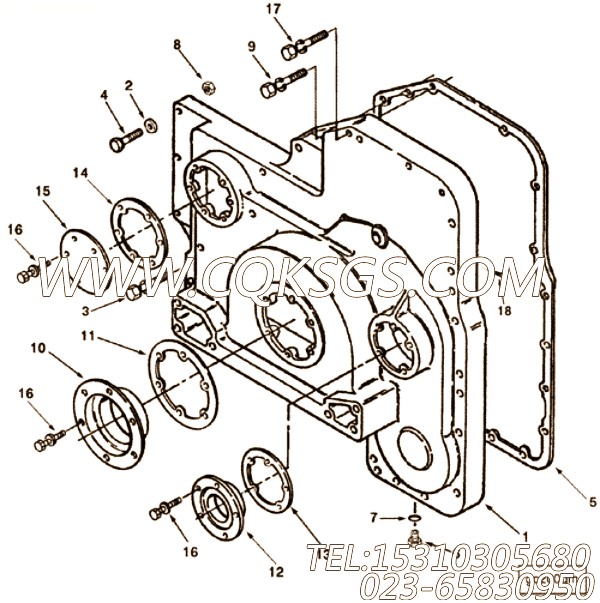 【六角头螺栓】康明斯CUMMINS柴油机的3018027 六角头螺栓