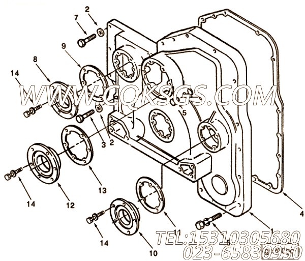 3821783螺栓,用于康明斯M11-C300动力性能件组,【供液泵车】配件