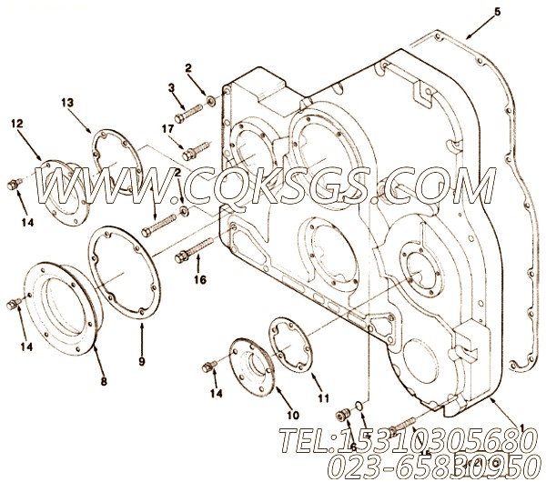 【油封】康明斯CUMMINS柴油机的3049466 油封