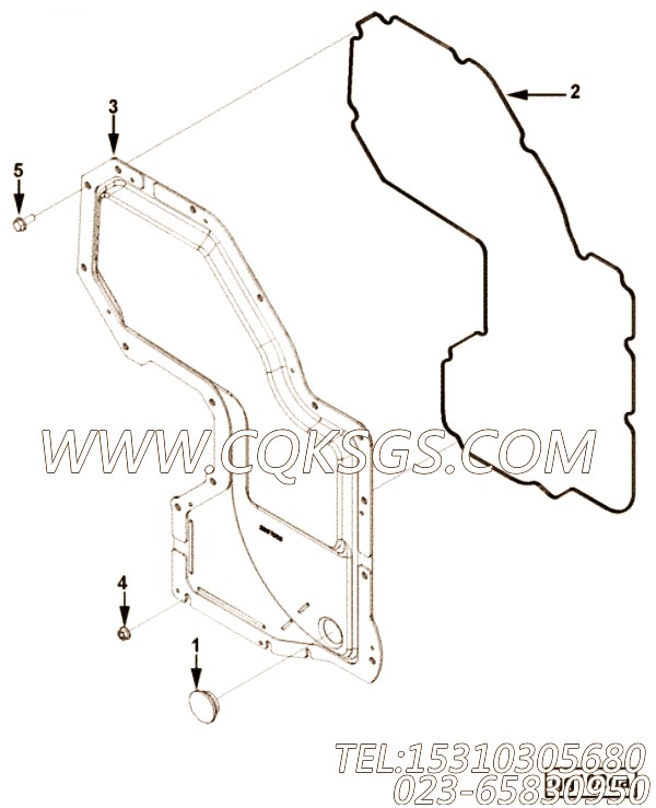 【齿轮罩】康明斯CUMMINS柴油机的3687068 齿轮罩