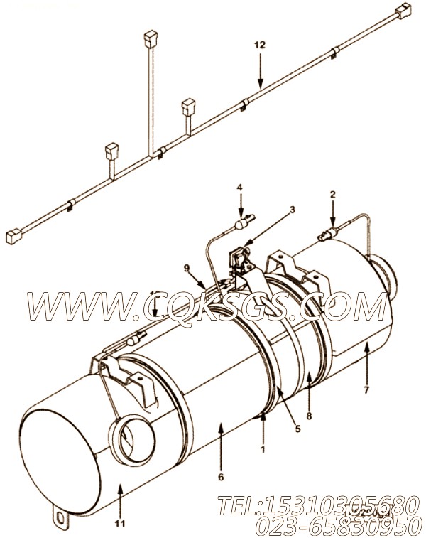 【后处理设备】康明斯CUMMINS柴油机的4965041 后处理设备