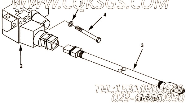 【ETR CNT国防部WR线束】康明斯CUMMINS柴油机的3406892 ETR CNT国防部WR线束