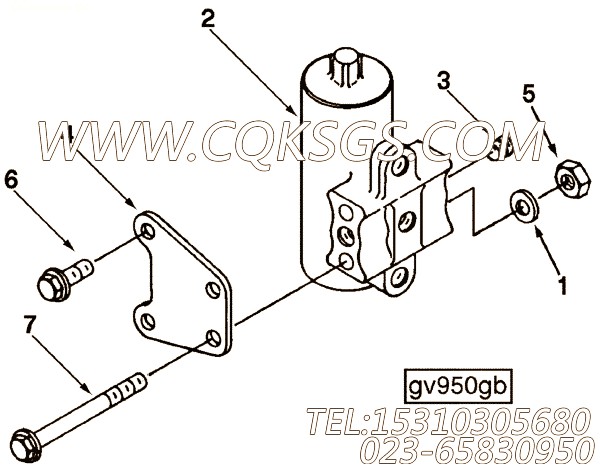 【Bracket, Governor】康明斯CUMMINS柴油机的3355004 Bracket, Governor