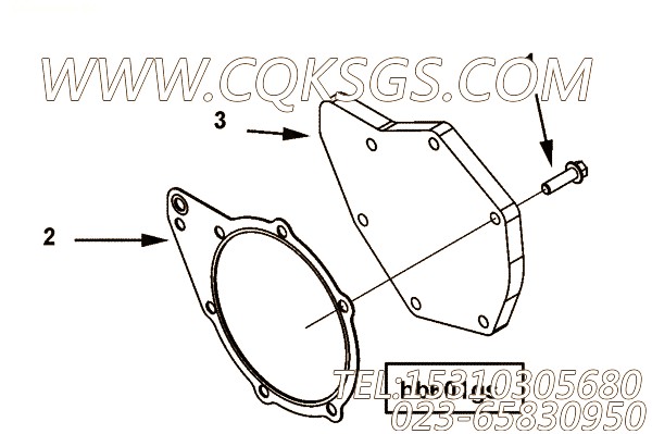 【盖板】康明斯CUMMINS柴油机的4951770 盖板