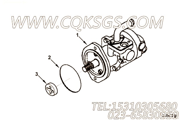【发动机ISDE200 30的动力转向泵组】 康明斯O形密封圈,参数及图片