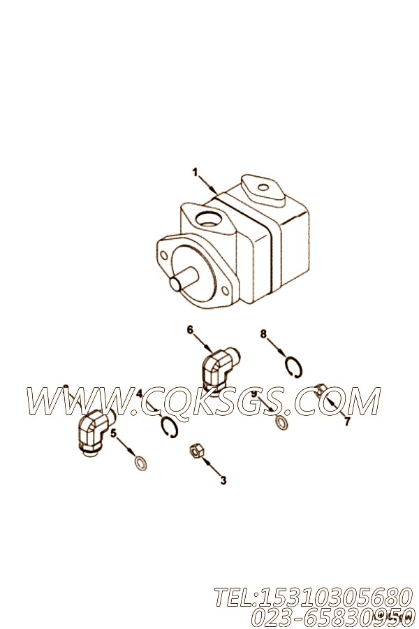 【C4931476】液力转向泵 用在康明斯柴油发动机