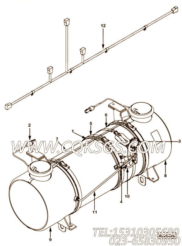 【Device, Aftertreatme】康明斯CUMMINS柴油机的4964968 Device, Aftertreatme