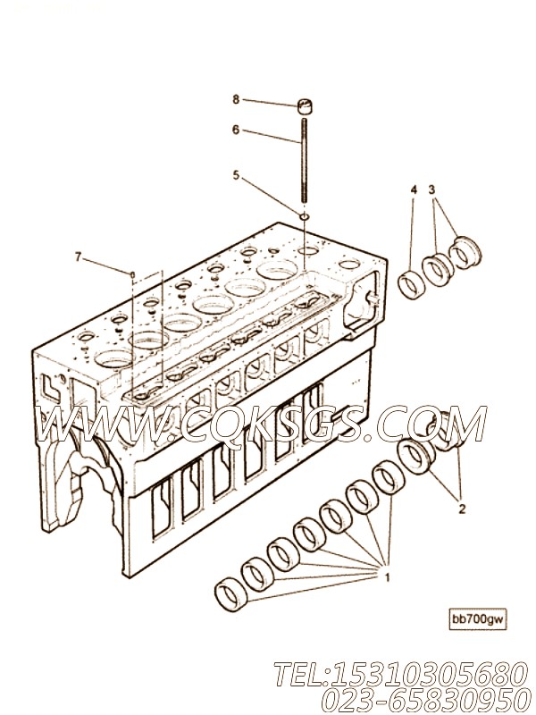 【Bushing】康明斯CUMMINS柴油机的3420513 Bushing
