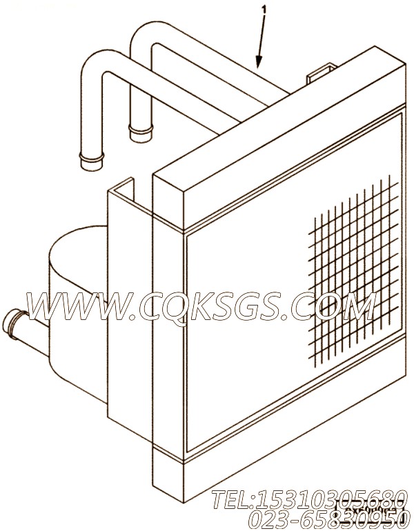 【散热器】康明斯CUMMINS柴油机的3631926 散热器
