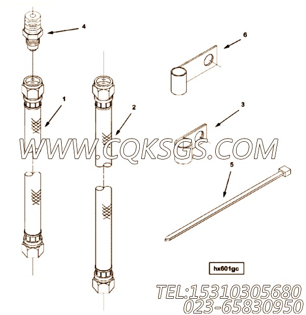 【柔性软管】康明斯CUMMINS柴油机的AS 4086 SS 柔性软管