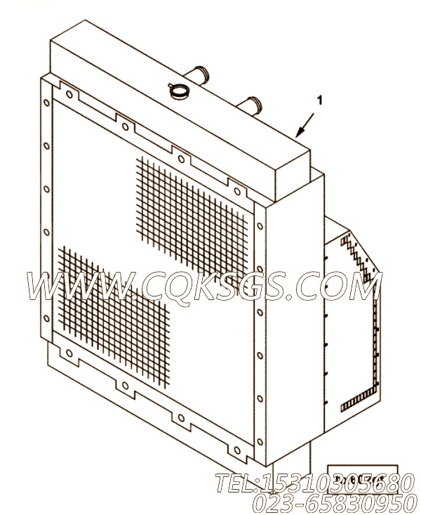 【散热器】康明斯CUMMINS柴油机的3637717 散热器