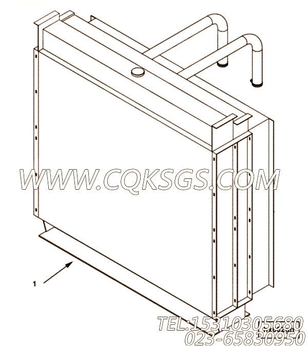 【散热器】康明斯CUMMINS柴油机的3637714 散热器