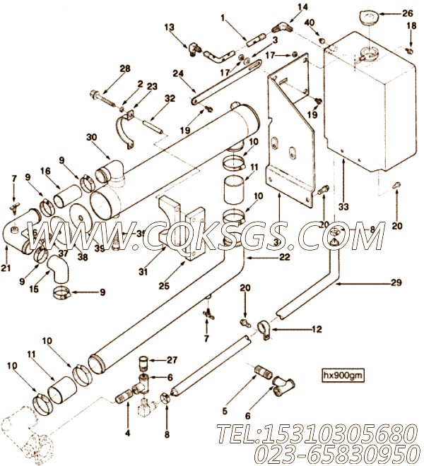 【热交换器】康明斯CUMMINS柴油机的3911839 热交换器