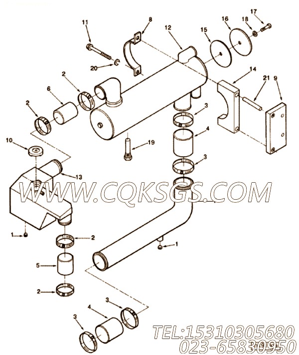 【六角头螺栓】康明斯CUMMINS柴油机的3910345 六角头螺栓