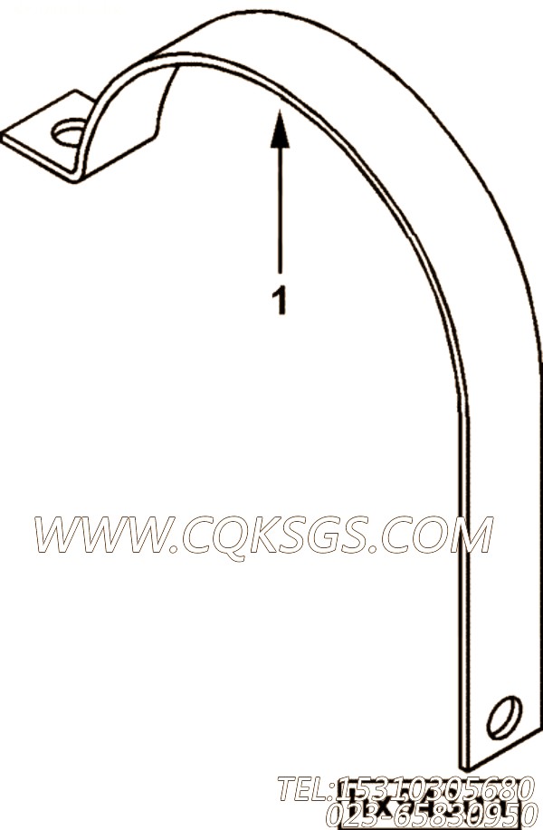 【保留钳】康明斯CUMMINS柴油机的3897034 保留钳