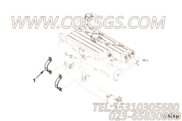 【保留钳】康明斯CUMMINS柴油机的3977836 保留钳