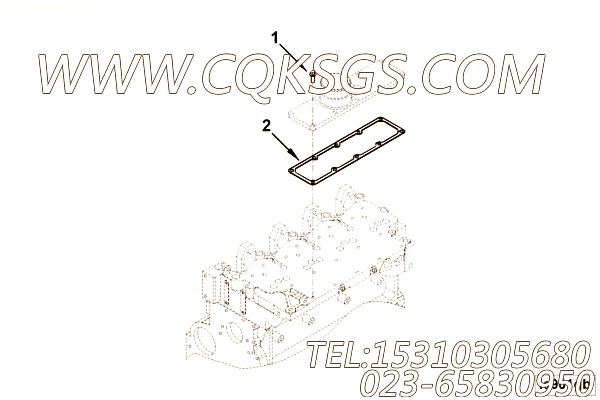 【诠释流形盖垫片】康明斯CUMMINS柴油机的3901999 诠释流形盖垫片
