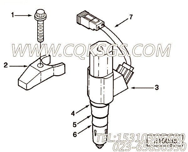 【喷油器】康明斯CUMMINS柴油机的3073995 喷油器