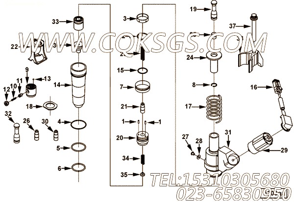 3882793十二角螺栓,用于康明斯M11-310动力性能件组,【船舶机械】配件