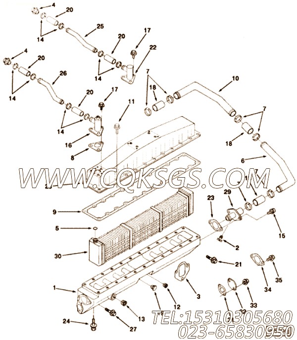 用于进口VTA28发动机进气歧管