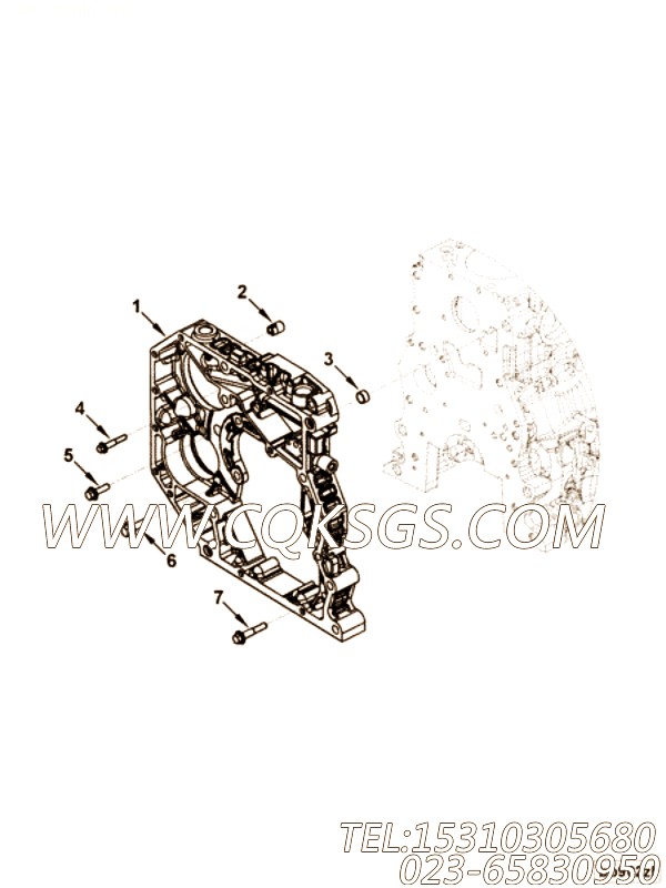 【齿轮箱】康明斯CUMMINS柴油机的4898697 齿轮箱