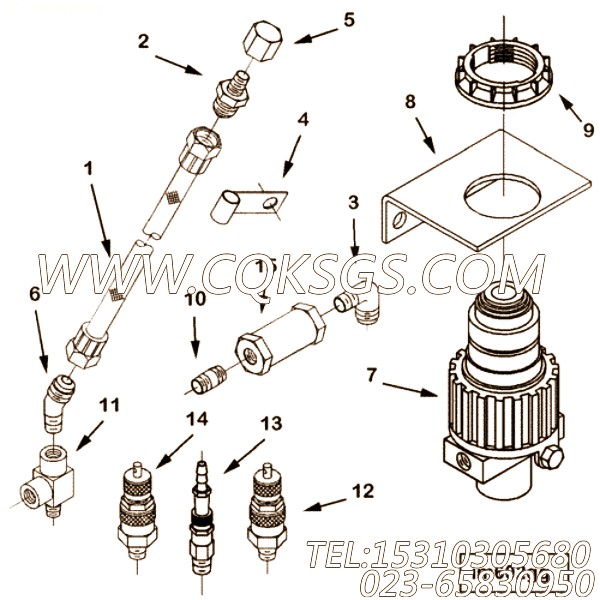 【止回阀】康明斯CUMMINS柴油机的3630959 止回阀