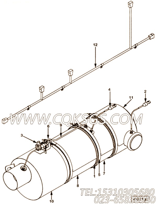 【Device, Aftertreatme】康明斯CUMMINS柴油机的4965163 Device, Aftertreatme