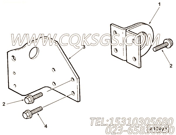【升降支架】康明斯CUMMINS柴油机的3255510 升降支架