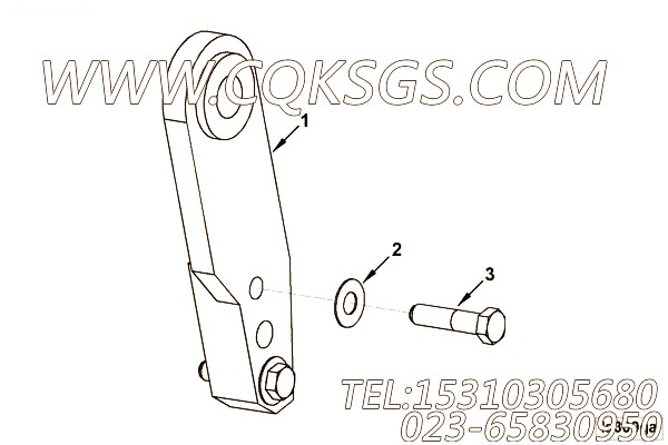 【六角头螺栓】康明斯CUMMINS柴油机的3900233 六角头螺栓