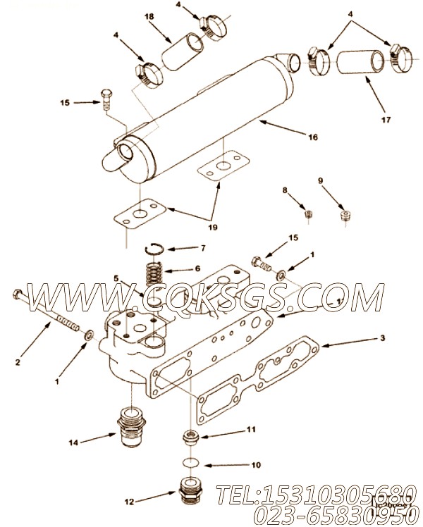 Gasket, Oil Cooler Support