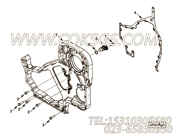 【齿轮箱】康明斯CUMMINS柴油机的4992996 齿轮箱