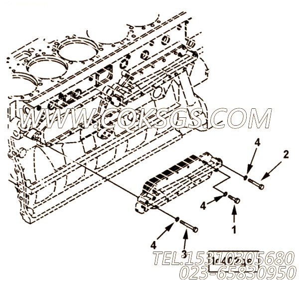 【六角头螺栓】康明斯CUMMINS柴油机的4095803 六角头螺栓