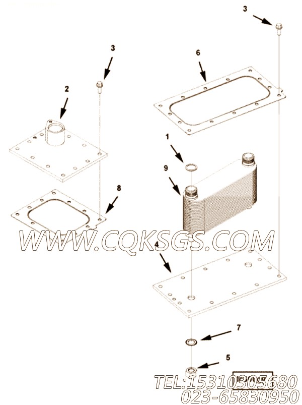 【水头盖】康明斯CUMMINS柴油机的2885992 水头盖