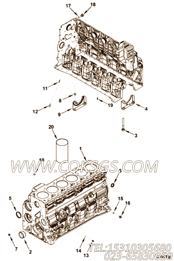 【活塞冷却插件】康明斯CUMMINS柴油机的3954839 活塞冷却插件