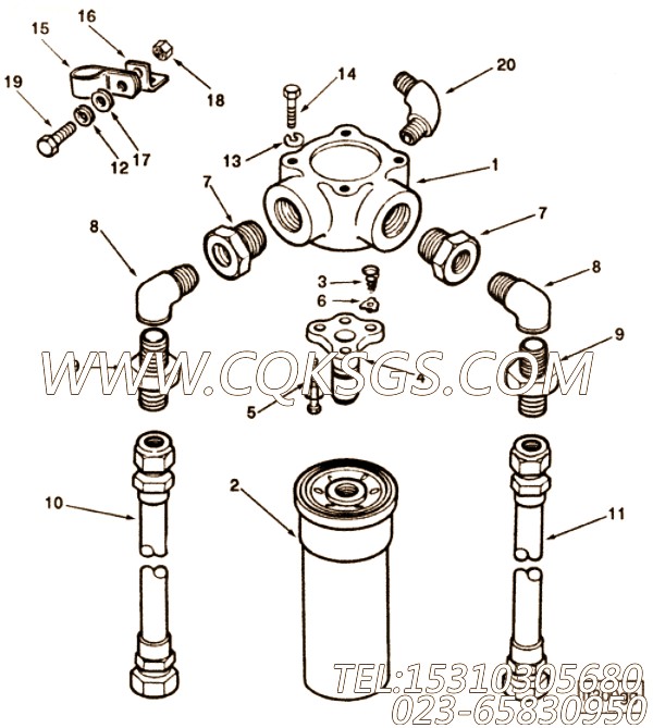 【切面】康明斯CUMMINS柴油机的114421 切面