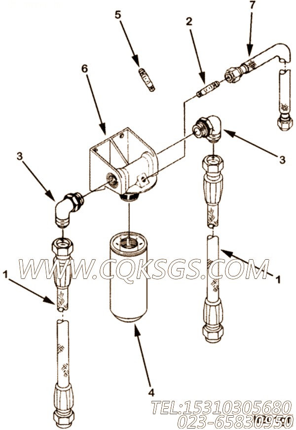 【柔性软管】康明斯CUMMINS柴油机的3899660 柔性软管
