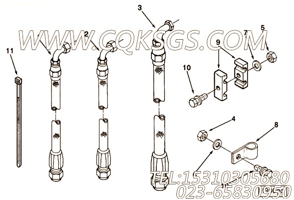 【柔性软管】康明斯CUMMINS柴油机的AS60190 SL 柔性软管