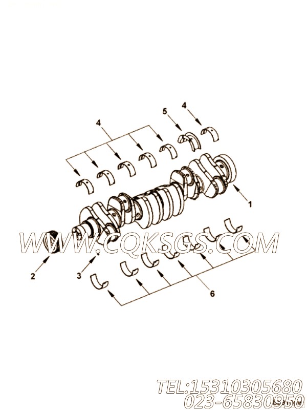 【曲轴齿轮】康明斯CUMMINS柴油机的5273412 曲轴齿轮