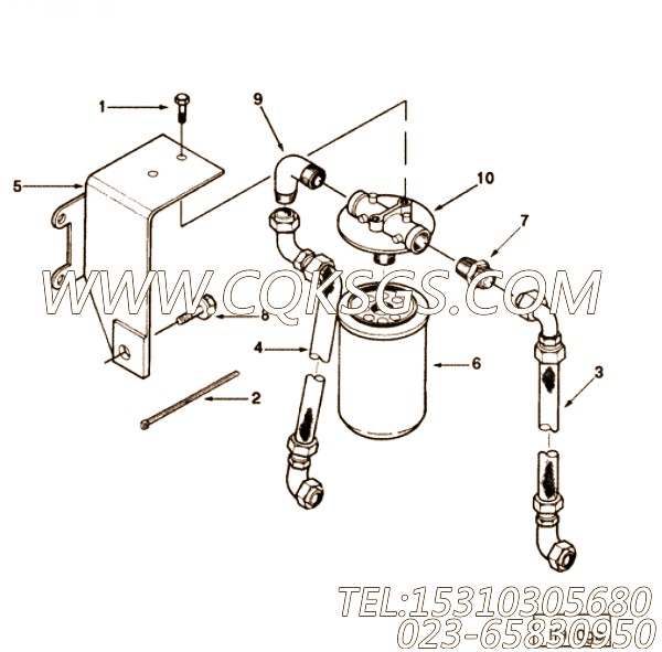 【过滤器支架】康明斯CUMMINS柴油机的3280975 过滤器支架