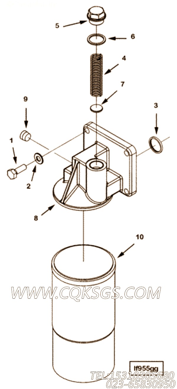 【压缩弹簧】康明斯CUMMINS柴油机的3092078 压缩弹簧