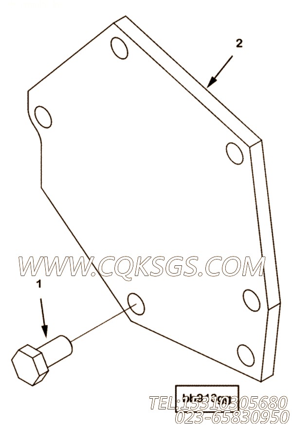 【盖板】康明斯CUMMINS柴油机的4096041 盖板