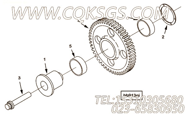 【惰齿轮】康明斯CUMMINS柴油机的4095474 惰齿轮