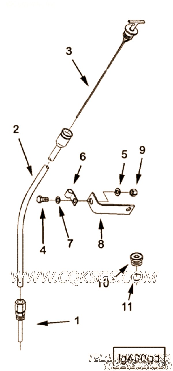Tube, Oil Gauge