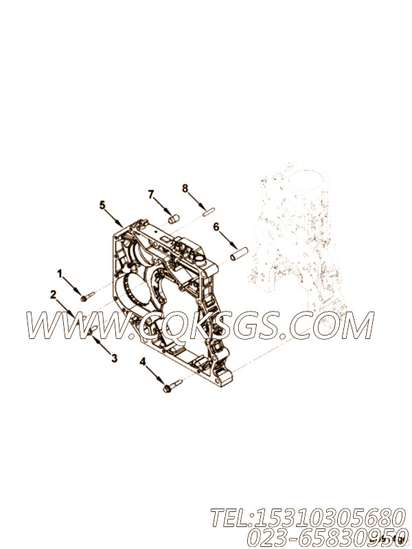 【齿轮箱】康明斯CUMMINS柴油机的5257107 齿轮箱