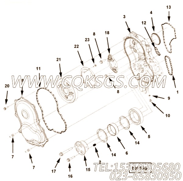 【Bushing】康明斯CUMMINS柴油机的2895333 Bushing