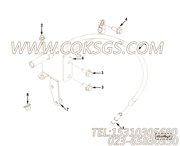 Bracket, Oil Tube