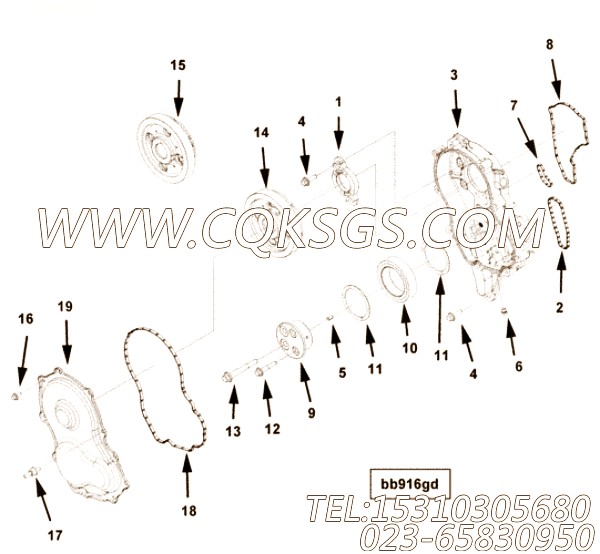 【前凸轮惰齿轮】康明斯CUMMINS柴油机的2877456 前凸轮惰齿轮