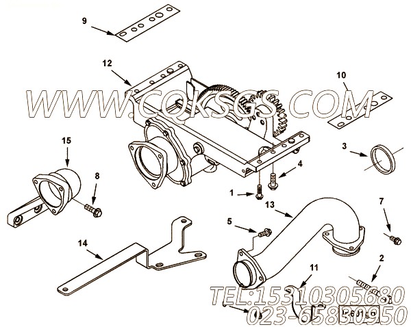 用于进口QSK45柴油机机油泵